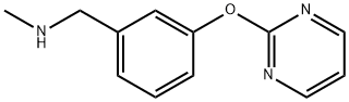 Benzenemethanamine, N-methyl-3-(2-pyrimidinyloxy)- Struktur