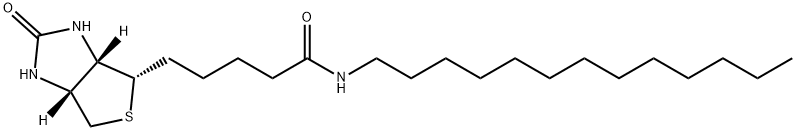 1H-Thieno[3,4-d]iMidazole-4-pentanaMide, hexahydro-2-oxo-N-tridecyl-, (3aS,4S,6aR)- Struktur