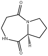 1H-Pyrrolo[1,2-a][1,4]diazepine-1,5(2H)-dione,hexahydro-,(S)-(9CI) Struktur