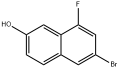 6-BROMO-8-FLUORO-2-NAPHTHOL Struktur