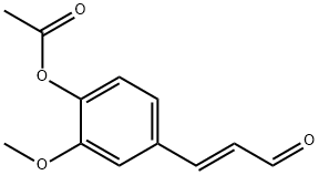 4-乙酰氧基-3-甲氧基肉桂醛 結(jié)構(gòu)式