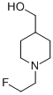 4-PIPERIDINEMETHANOL, 1-(2-FLUOROETHYL) Struktur