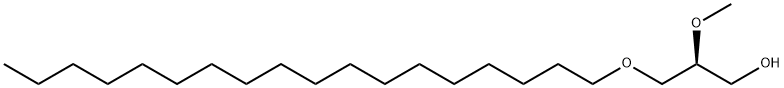 1-Propanol, 2-methoxy-3-(octadecyloxy)-, (2S)- Struktur