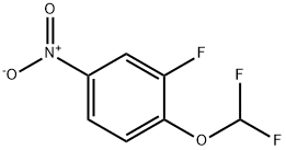 1-(Difluoromethoxy)-2-fluoro-4-nitro-benzene Struktur