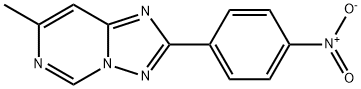 [1,2,4]TRIAZOLO[1,5-C]PYRIMIDINE, 7-METHYL-2-(4-NITROPHENYL)- Struktur