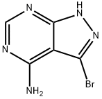 7-bromo-2,4,8,9-tetrazabicyclo[4.3.0]nona-2,4,6,9-tetraen-5-amine Struktur