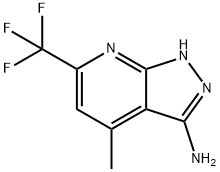 4-METHYL-6-(TRIFLUOROMETHYL)-1H-PYRAZOLO[3,4-B]PYRIDIN-3-YLAMINE Struktur