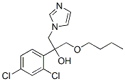 1-butoxy-2-(2,4-dichlorophenyl)-3-imidazol-1-yl-propan-2-ol Struktur