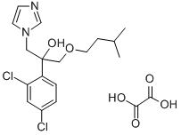 1H-Imidazole-1-ethanol, alpha-(2,4-dichlorophenyl)-alpha-((3-methylbut oxy)methyl)-, ethanedioate salt Struktur