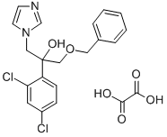 1H-Imidazole-1-ethanol, alpha-(2,4-dichlorophenyl)-alpha-((phenylmetho xy)methyl)-, ethanedioate salt Struktur