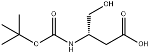 (S)-N-BOC-3-AMINO-4-HYDROXYBUTYRIC ACID Struktur