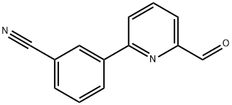 3-(6-FORMYLPYRIDIN-2-YL)BENZONITRILE Struktur