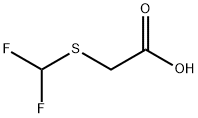 Difluoromethylthioacetic acid Structure