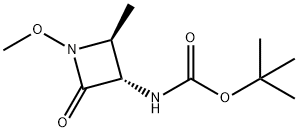 [(2S-trans)-1-Methoxy-2-Methyl-4-oxo-3-azetidinyl]-carbaMic Acid 1,1-DiMethylethyl Ester Struktur