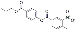 p-(propoxycarbonyl)phenyl 3-nitro-p-toluate Struktur