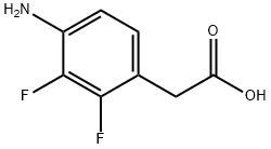 (4-AMINO-2,3-DIFLUOROPHENYL)ACETIC ACID Struktur