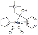 (1-Hydroxy-2-trimethylsilyl-1-phenylethyl)cyclopentadienylmanganese tr icarbonyl Struktur