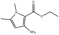 1H-Pyrrole-2-carboxylicacid,3-amino-1,5-dimethyl-,ethylester(9CI) Struktur