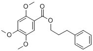 BENZOIC ACID, 2,4,5-TRIMETHOXY-, 3-PHENYLPROPYL ESTER Struktur