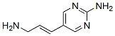 2-Pyrimidinamine, 5-(3-amino-1-propenyl)-, (E)- (9CI) Struktur