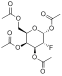 1,3,4,6-TETRA-O-ACETYL-2-DEOXY-2-FLUORO-ALPHA-D-GALACTOPYRANOSE Struktur