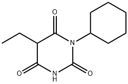 1-Cyclohexyl-5-ethylbarbituric acid Struktur