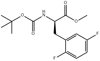 METHYL (2R)-2-[(TERT-BUTOXYCARBONYL)AMINO]-3-(2,5-DIFLUOROPHENYL)PROPANOATE Struktur