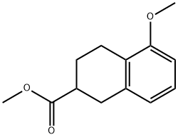 Methyl 5-Methoxy-1,2,3,4-tetrahydronaphthalene-2-carboxylate Struktur