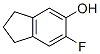 1H-Inden-5-ol,  6-fluoro-2,3-dihydro- Struktur