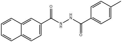 2-(2-NAPHTHOYL)-1-(P-TOLUOYL)HYDRAZINE Struktur