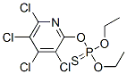 Phosphorothioic acid, O,O-diethyl O-(3,4,5,6-tetrachloro-2-pyridinyl) ester Struktur