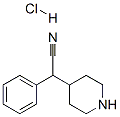 alpha-phenylpiperidine-4-acetonitrile monohydrochloride  Struktur