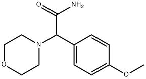 alpha-(4-methoxyphenyl)morpholine-4-acetamide  Struktur