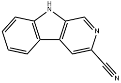 9H-Pyrido[3,4-b]indole-3-carbonitrile Struktur