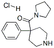 1-[(4-phenyl-4-piperidyl)carbonyl]pyrrolidine monohydrochloride Struktur