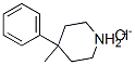 4-methyl-4-phenylpiperidinium chloride Struktur