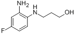 3-[(2-amino-4-fluorophenyl)amino]propan-1-ol Struktur