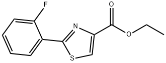 ethyl 2-(2-fluorophenyl)thiazole-4-carboxylate Struktur