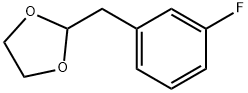 3-(1,3-DIOXOLAN-2-YLMETHYL)-1-FLUOROBENZENE Struktur