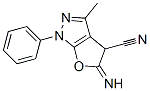 1H-Furo[2,3-c]pyrazole-4-carbonitrile,  4,5-dihydro-5-imino-3-methyl-1-phenyl- Struktur