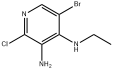 5-broMo-2-chloro-N-ethylpyridine-3,4-diaMine Struktur