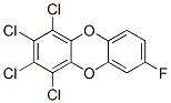 1,2,3,4-Tetrachloro-7-fluorodibenzo-p-dioxin Struktur