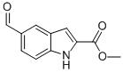 1H-INDOLE-2-CARBOXYLIC ACID,5-FORMYL-,METHYL ESTER Struktur