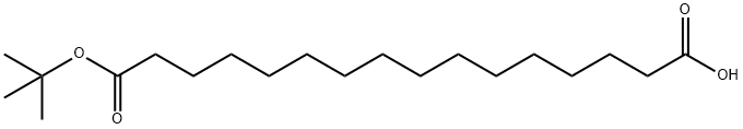 16-(Tert-butoxy)-16-oxohexadecanoic acid Struktur