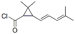 Cyclopropanecarbonyl chloride, 2,2-dimethyl-3-(4-methyl-1,3-pentadienyl)- (9CI) Struktur