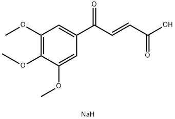 2-Butenoic acid, 4-oxo-4-(3,4,5-trimethoxyphenyl)-, sodium salt, (E)- Struktur