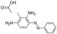 3-(phenylazo)toluene-2,6-diamine monoacetate Struktur