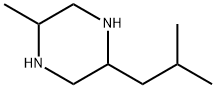 Piperazine, 2-methyl-5-(2-methylpropyl)- (9CI) Struktur