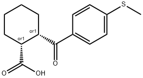 CIS-2-(4-THIOMETHYLBENZOYL)CYCLOHEXANE-1-CARBOXYLIC ACID price.