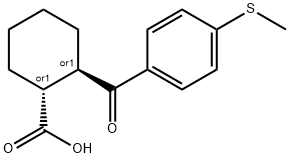 TRANS-2-(4-THIOMETHYLBENZOYL)CYCLOHEXANE-1-CARBOXYLIC ACID price.